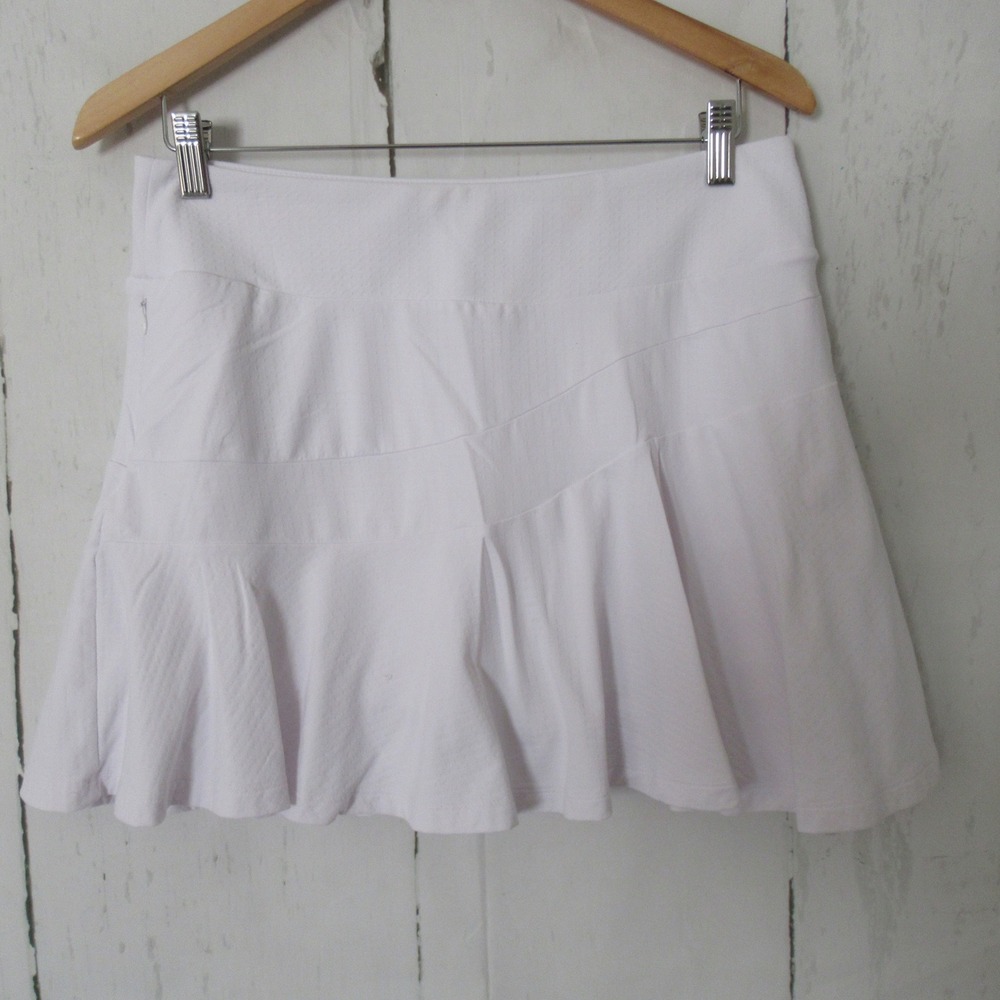 Ibkul Skirt Skort M White UPF 50 Quick Dry Pickleball Running Tennis Shorts